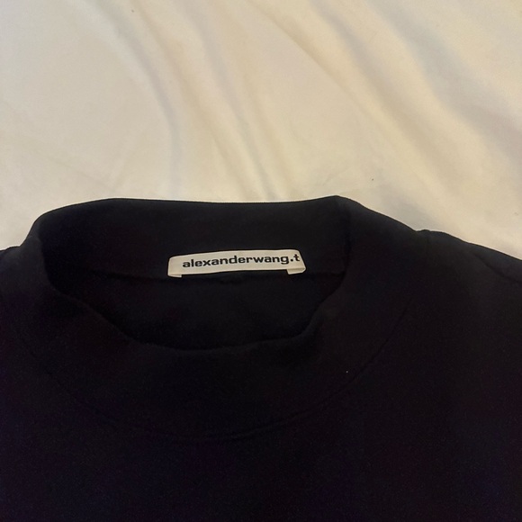 Authentic Alexander Wang Black logo cropped top - Picture 4 of 5